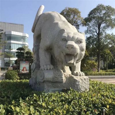 公園大理石石雕園林景觀獅子雕塑