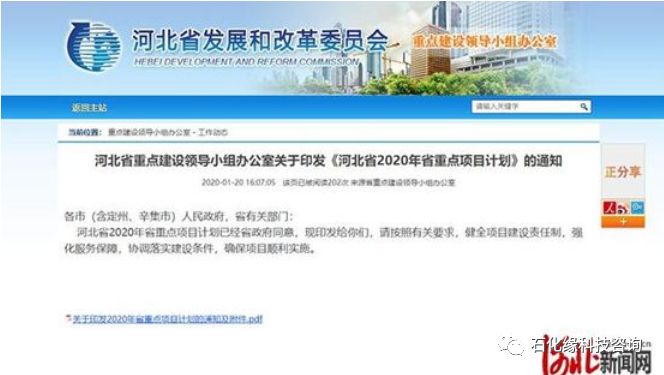 總投資近2萬(wàn)億！2020年河北省重點(diǎn)項(xiàng)目計(jì)劃發(fā)布共536個(gè)項(xiàng)目！