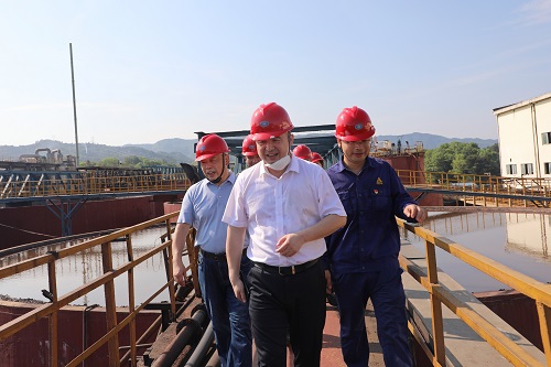 湖南黃金集團黨委書記、董事長王選祥一行到中南冶煉調(diào)研